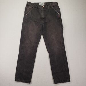 BDG Urban Outfitters Mens 31x32 Double Knee Carpenter Pants Brown Washed Canvas